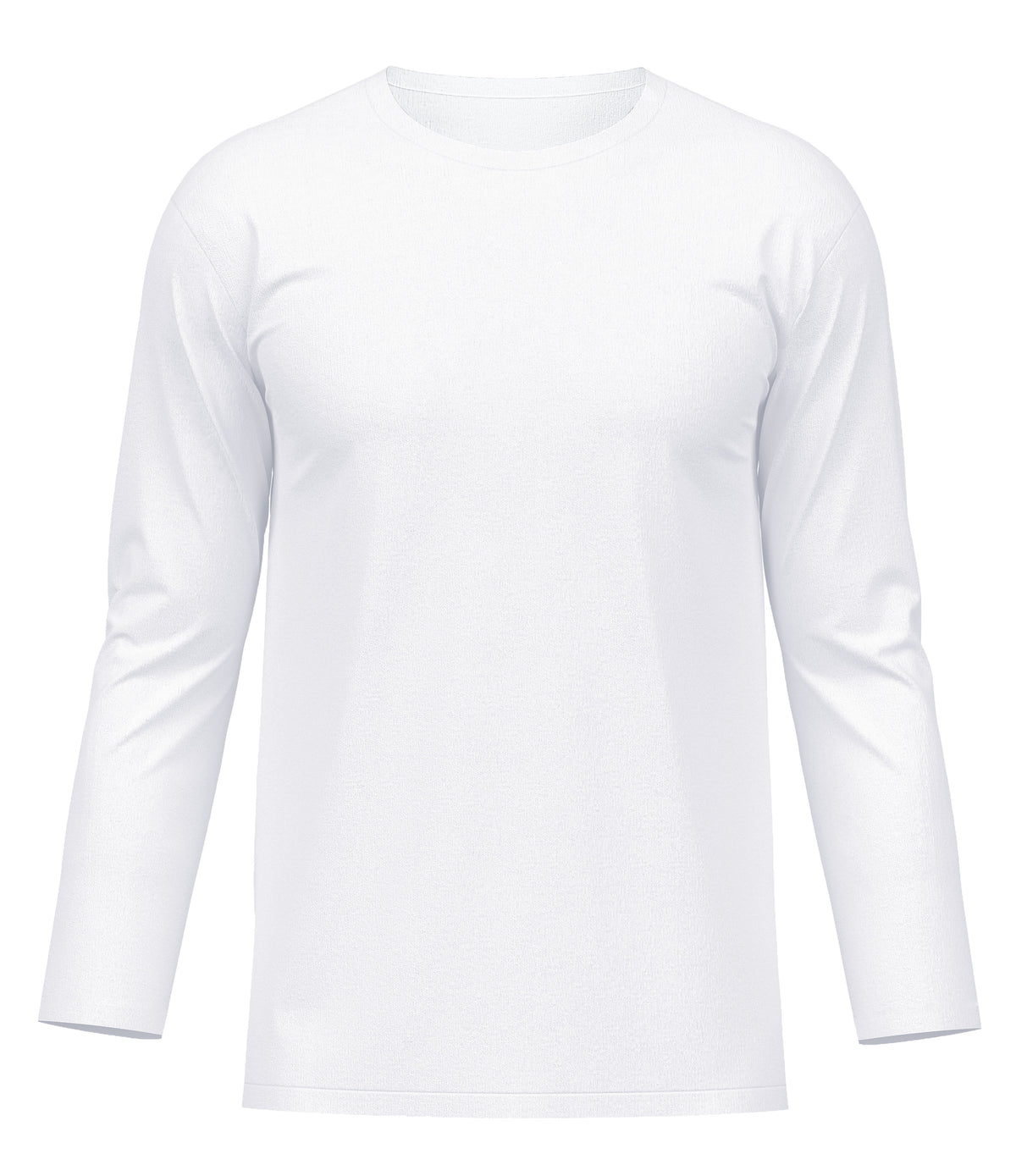 playera para hombre tacto algodon brush, cuello redondo, manga larga