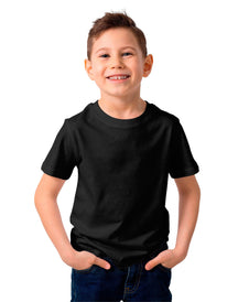 playera unisex para niño y niña manga corta tacto algodón brush