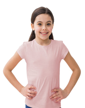 playera unisex para niño y niña manga corta tacto algodón brush
